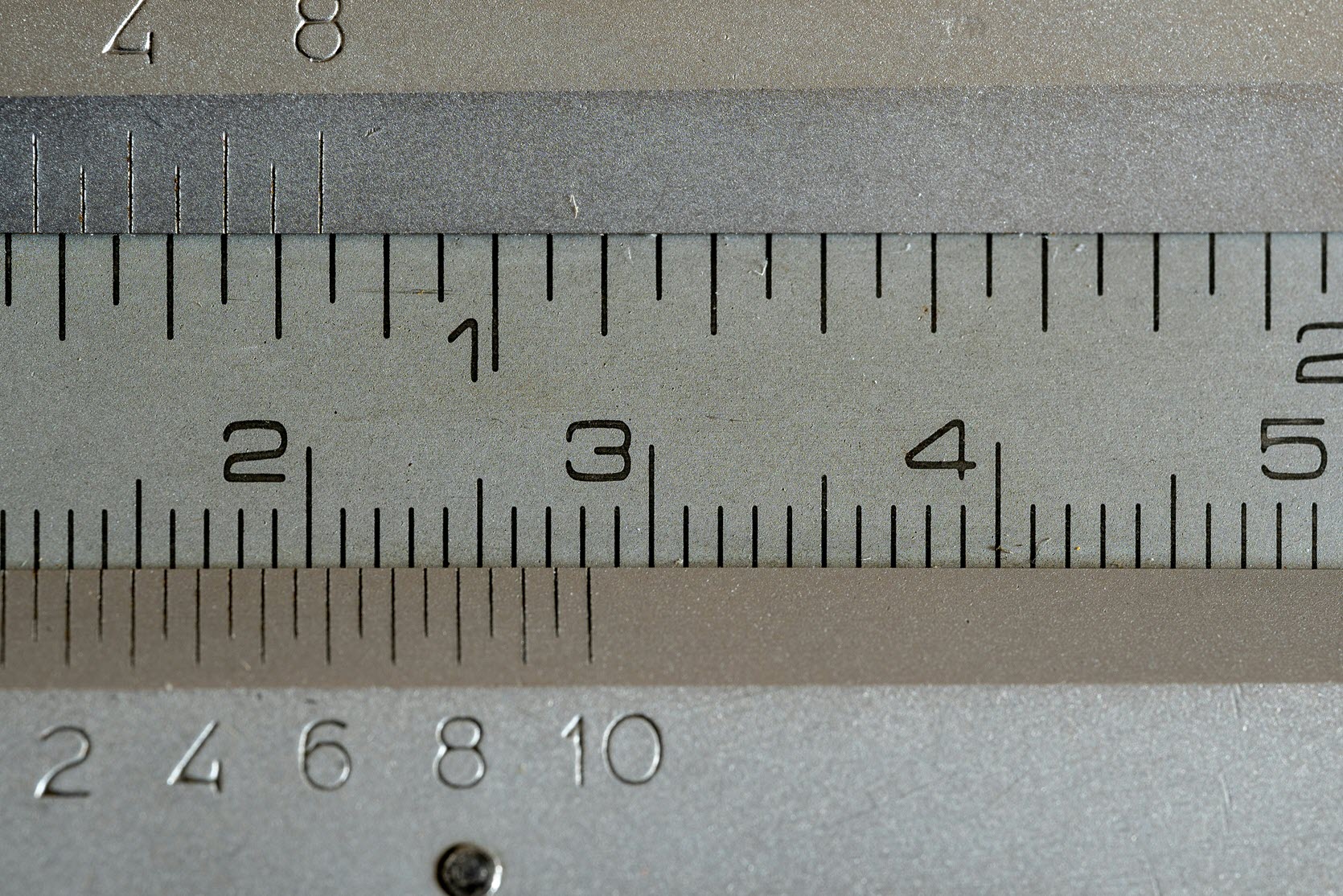 Close-up of a ruler with measurement markings, representing the need to track AI performance and creative workflow impact.